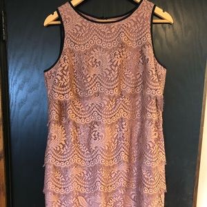 New Loft pink lace dress